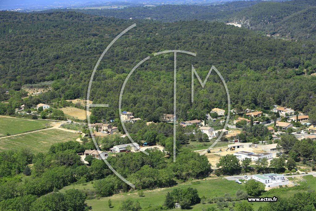 Photo arienne de Saint-Gnies-de-Malgoirs