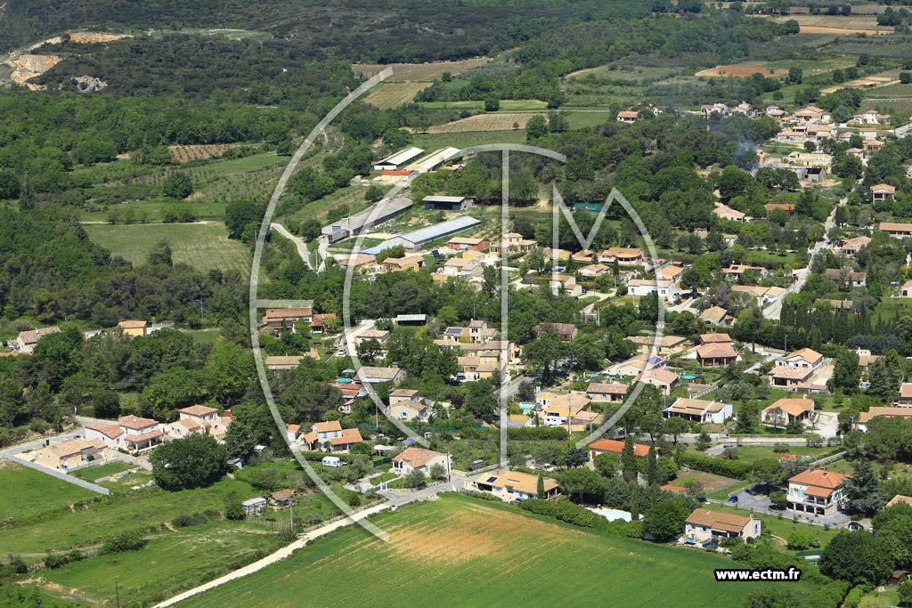 Photo arienne de Saint-Gnies-de-Malgoirs