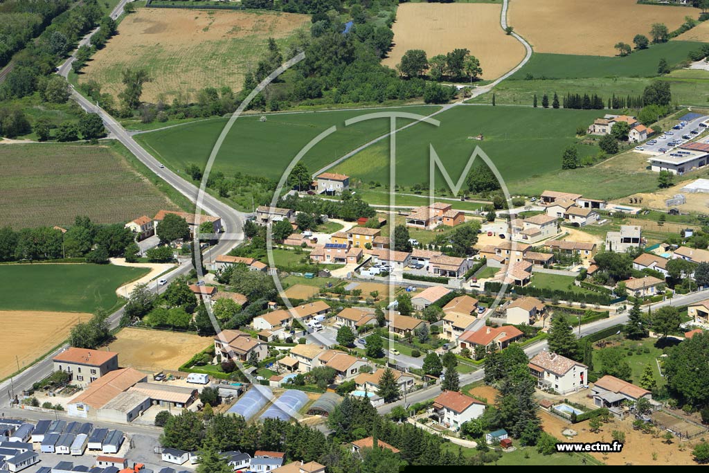 Photo arienne de Saint-Hilaire-de-Brethmas