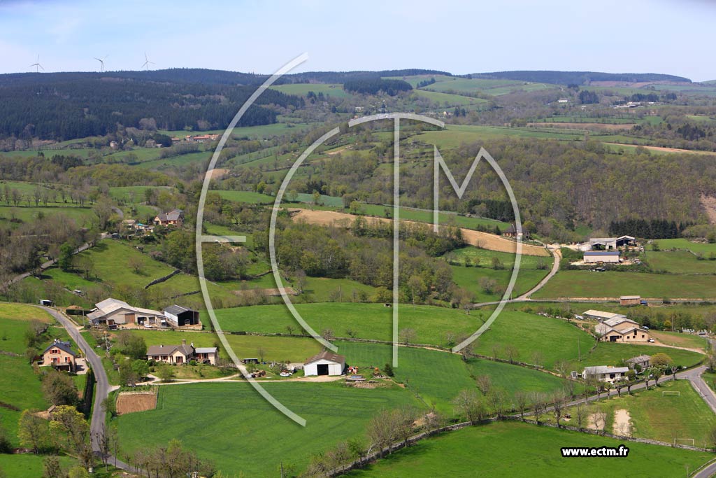 Photo arienne de Castelnau-Pgayrols