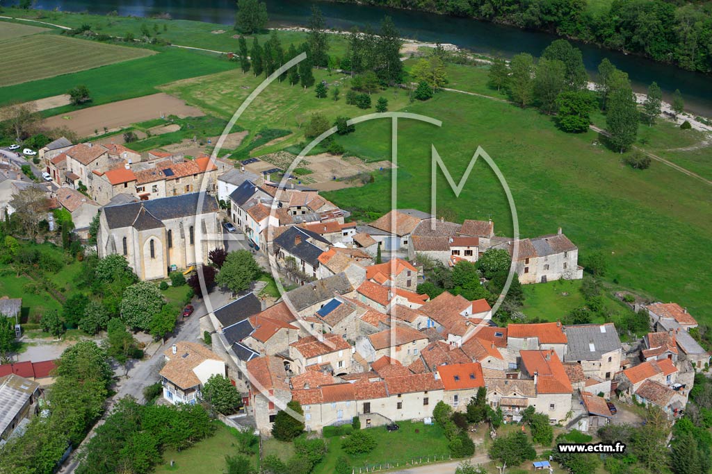 Photo arienne de Comprgnac