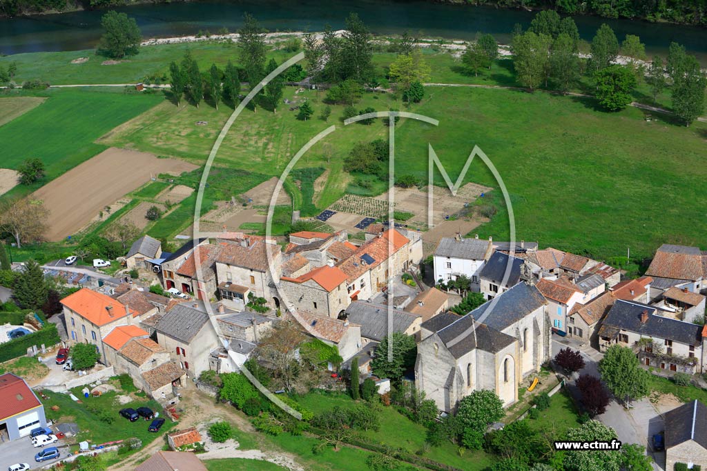 Photo arienne de Comprgnac