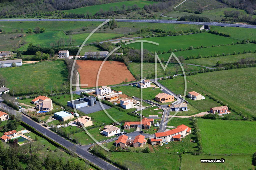 Photo arienne de L'Hospitalet-du-Larzac