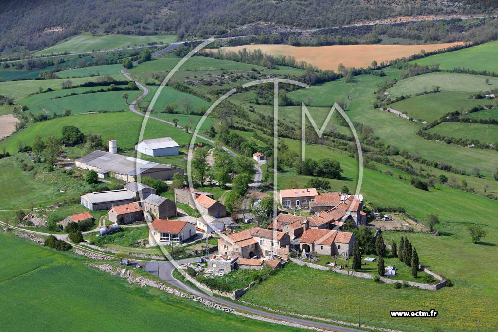 Photo arienne de La Bastide-Pradines (Saint Pierre de Gourgeas)