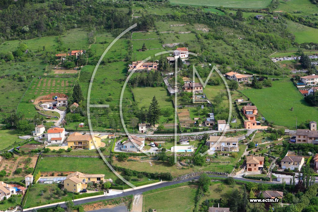Photo arienne de Millau (La Countal)