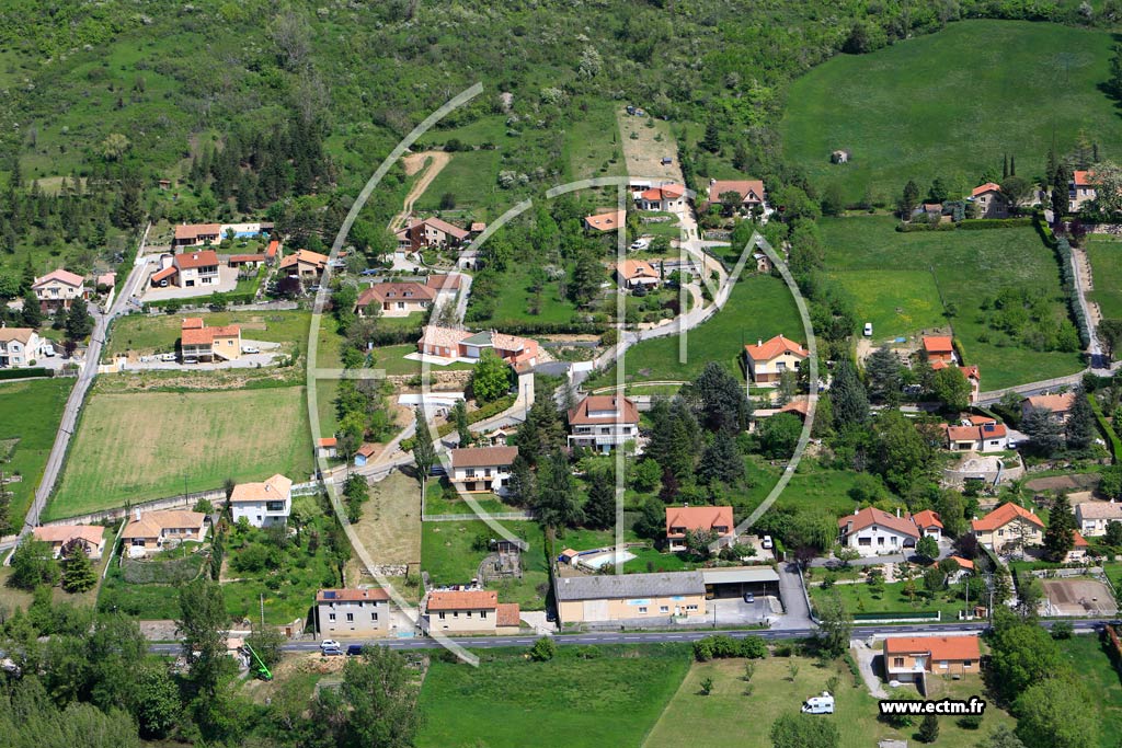 Photo arienne de Millau (La Pomarde)