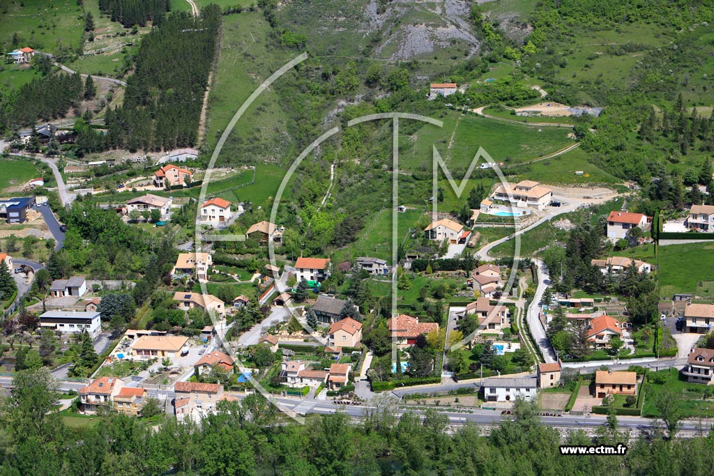 Photo arienne de Millau (La Pomarde)