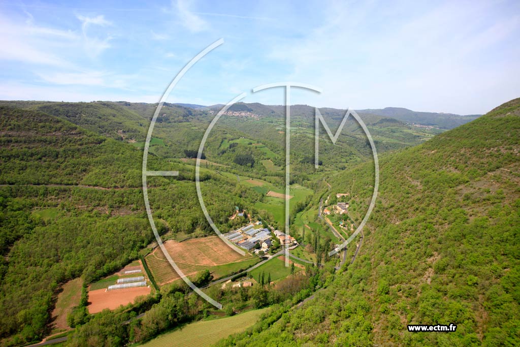 Photo arienne de Montjaux (Saint Hippolyte)