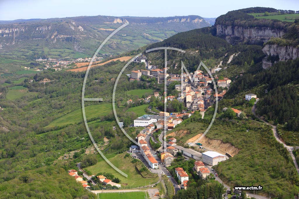 Photo arienne de Roquefort-sur-Soulzon