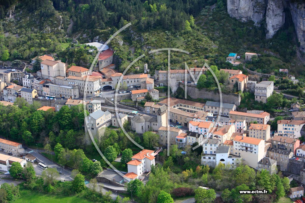 Photo arienne de Roquefort-sur-Soulzon