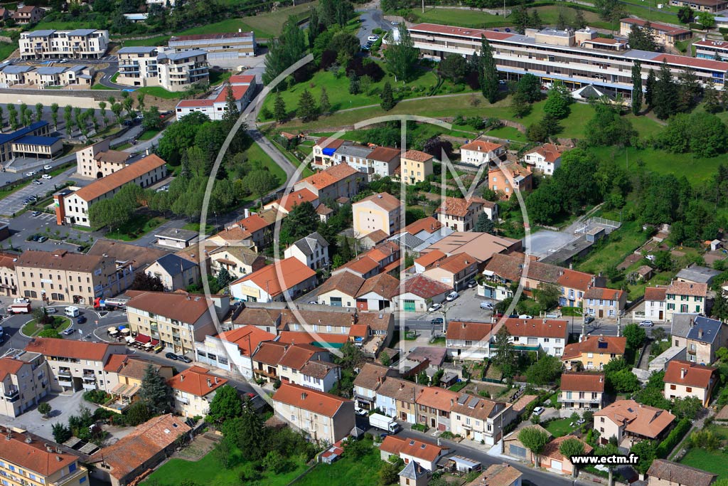Photo arienne de Saint-Affrique