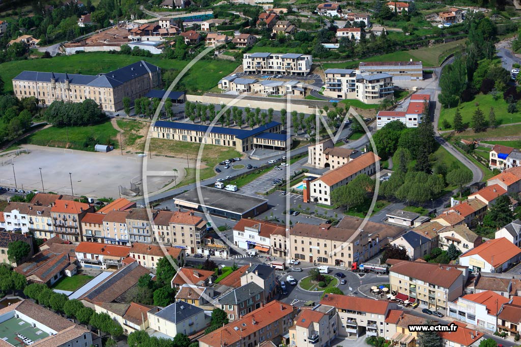 Photo arienne de Saint-Affrique
