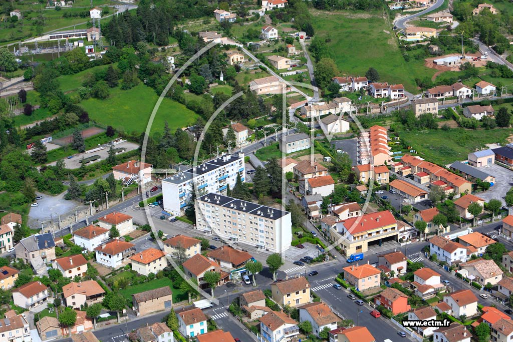 Photo arienne de Saint-Affrique