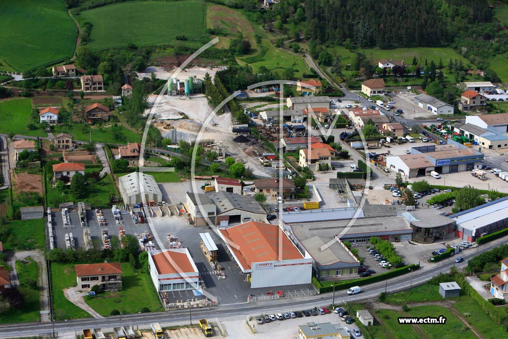 Photo arienne de Saint-Affrique (Les Cazes)