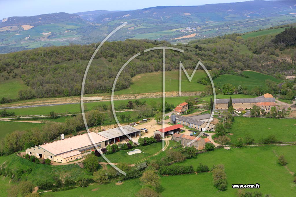Photo arienne de Saint-Affrique (Tiergues)