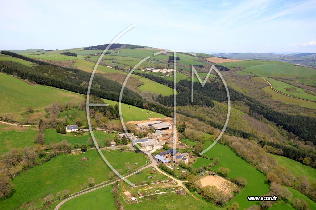 Photo arienne de Saint-Beauzly (Alaret)