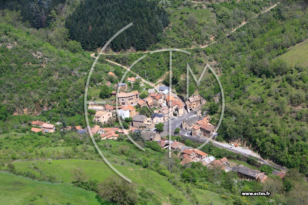 Photo arienne de Viala-du-Tarn (Le Minier)
