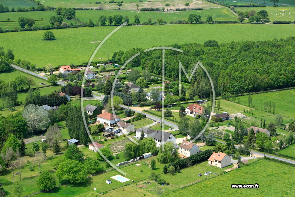 Photo arienne de Domrat (Les Gandoux)