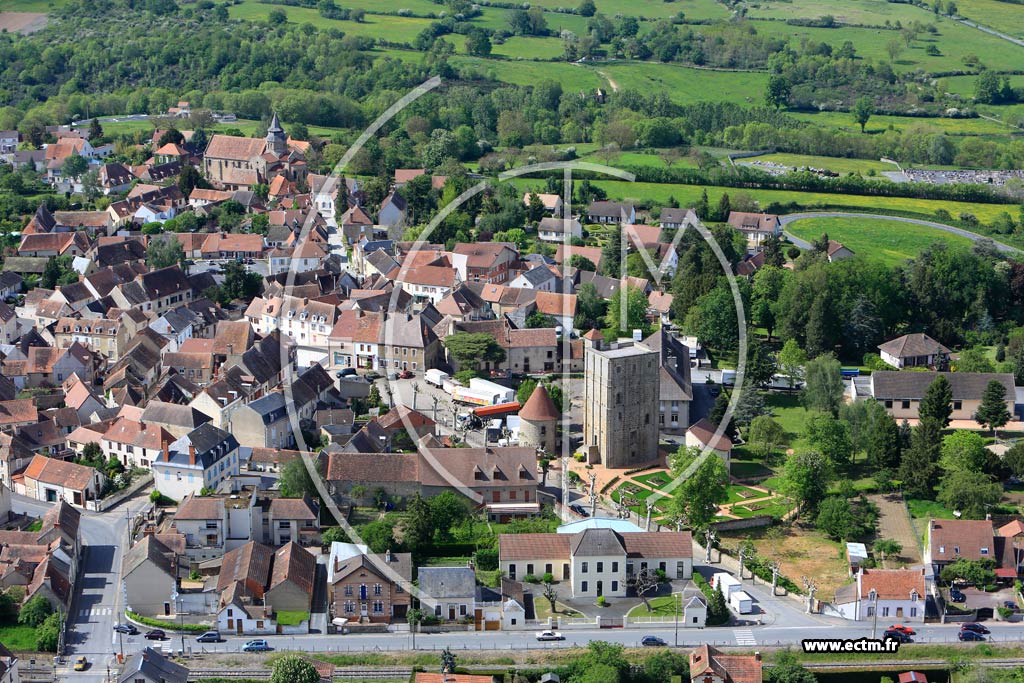 Photo arienne de Huriel