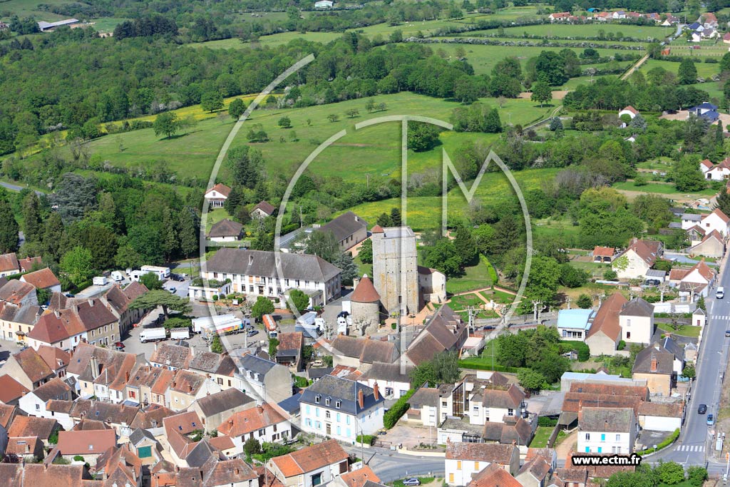 Photo arienne de Huriel