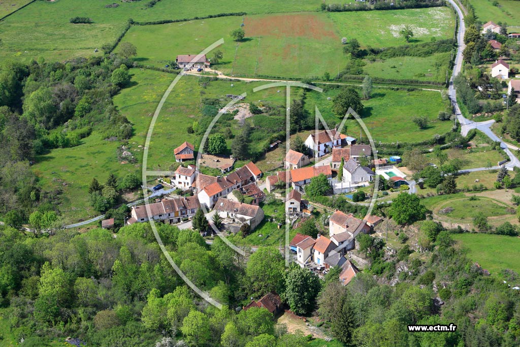 Photo arienne de Huriel (Le Moulin Gargot)