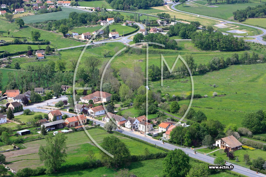 Photo arienne de La Chapelaude
