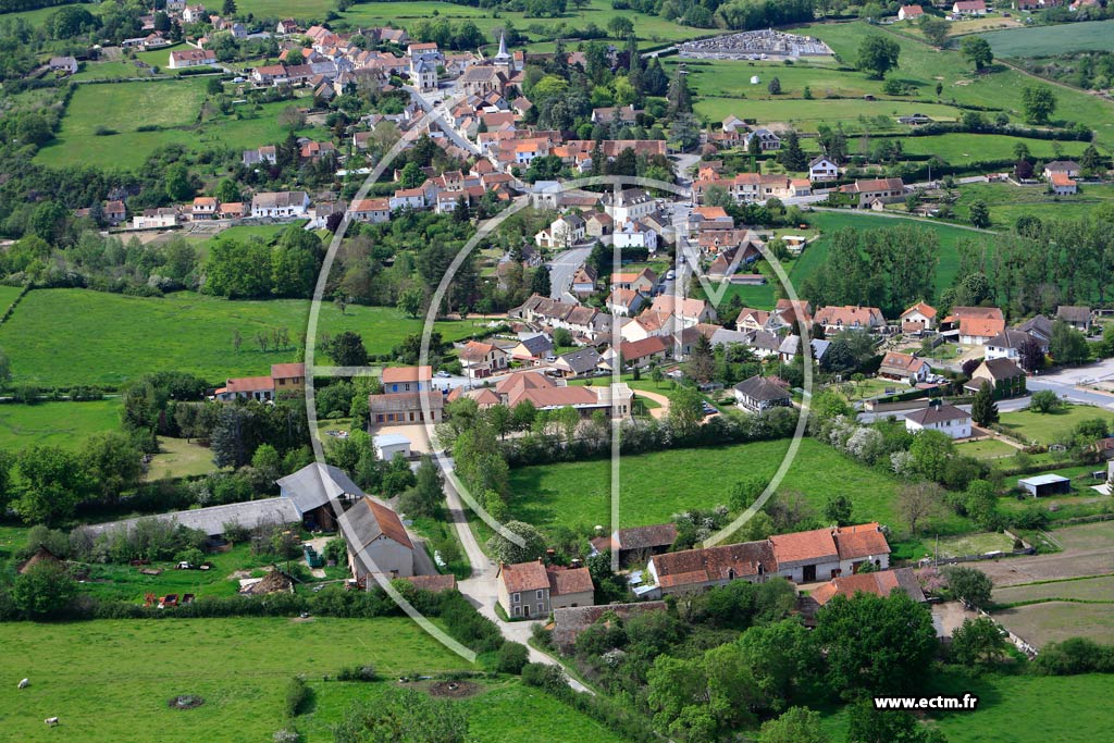Photo arienne de La Chapelaude