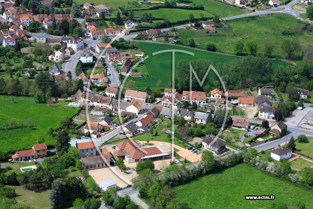 Photo arienne de La Chapelaude