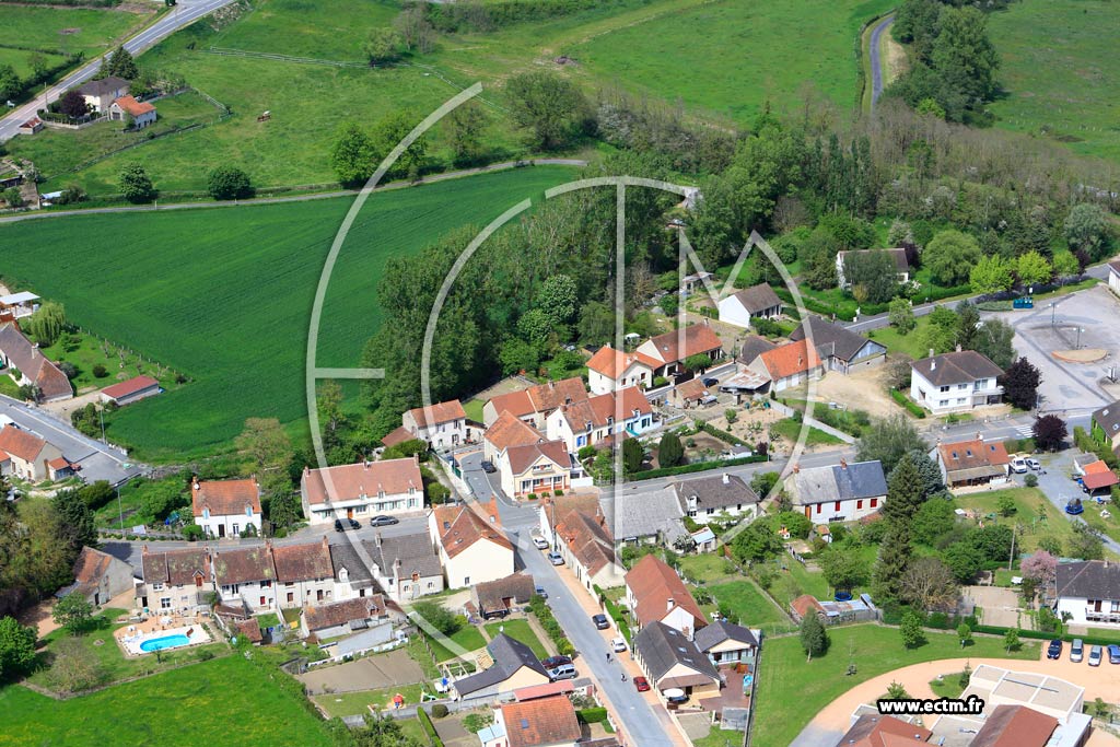 Photo arienne de La Chapelaude