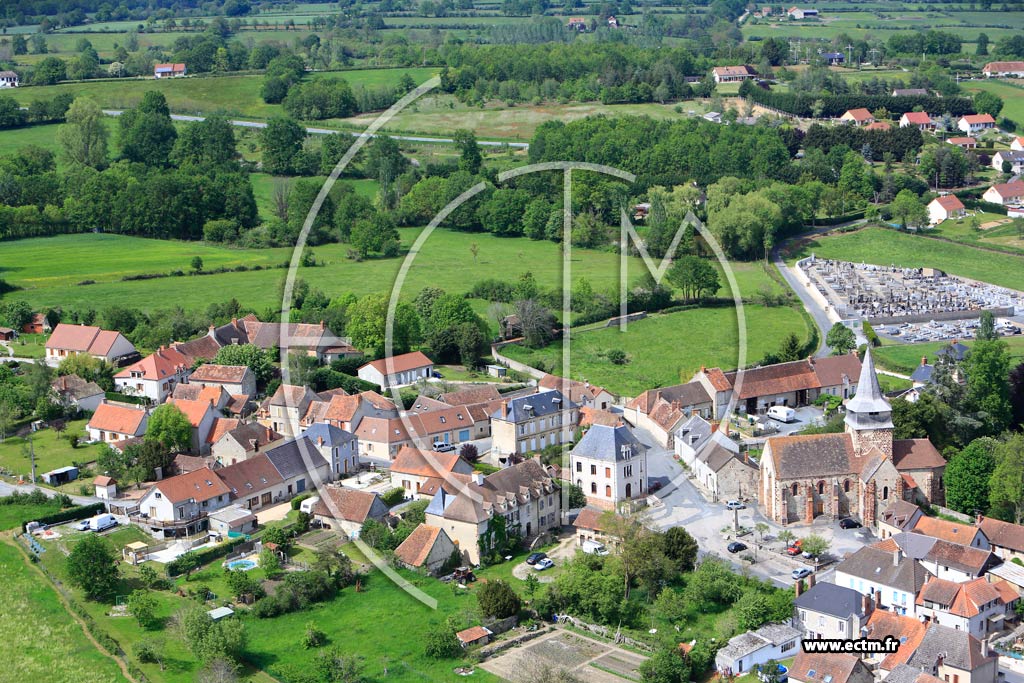 Photo arienne de La Chapelaude
