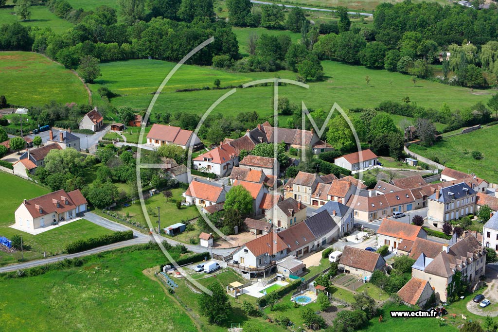 Photo arienne de La Chapelaude