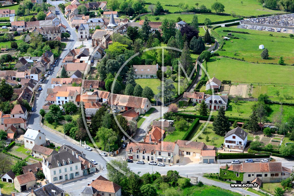 Photo arienne de La Chapelaude