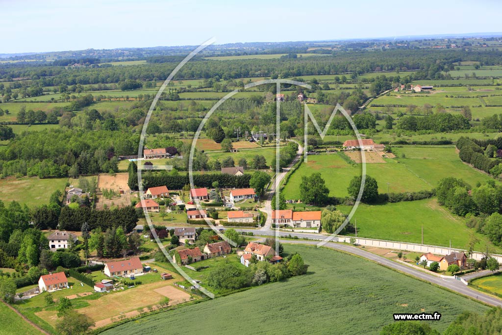 Photo arienne de La Chapelaude