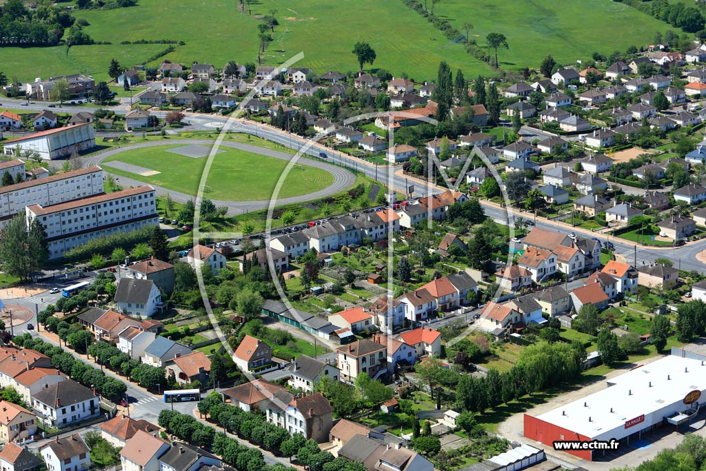 Photo arienne de Montluon (La Caserne-Les Guineberts)