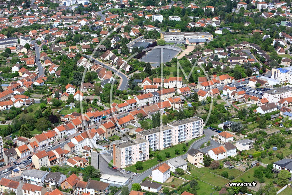 Photo arienne de Montluon (Montgacher-Cordeliers)
