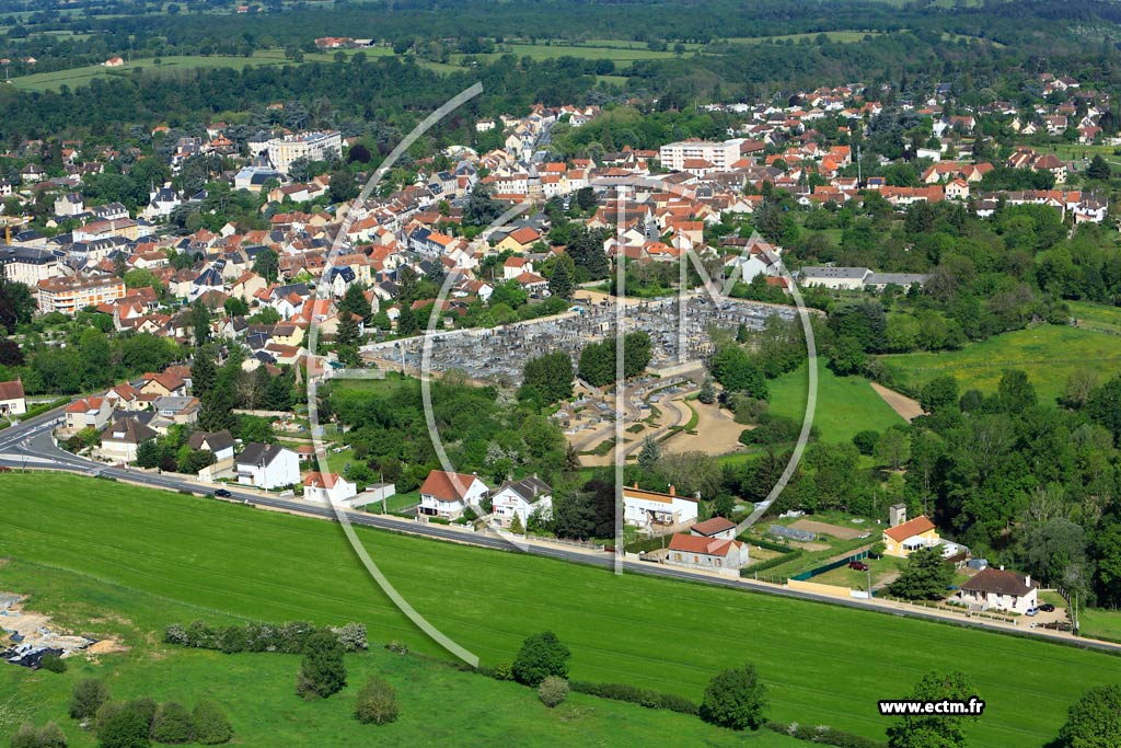 Photo arienne de Nris-les-Bains
