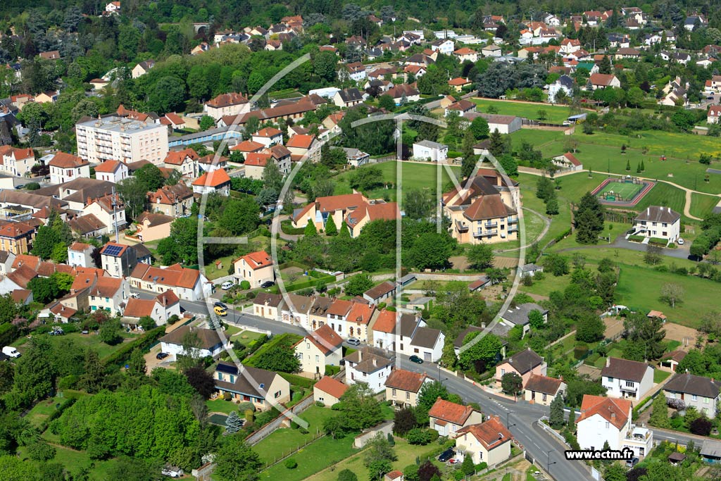 Photo arienne de Nris-les-Bains