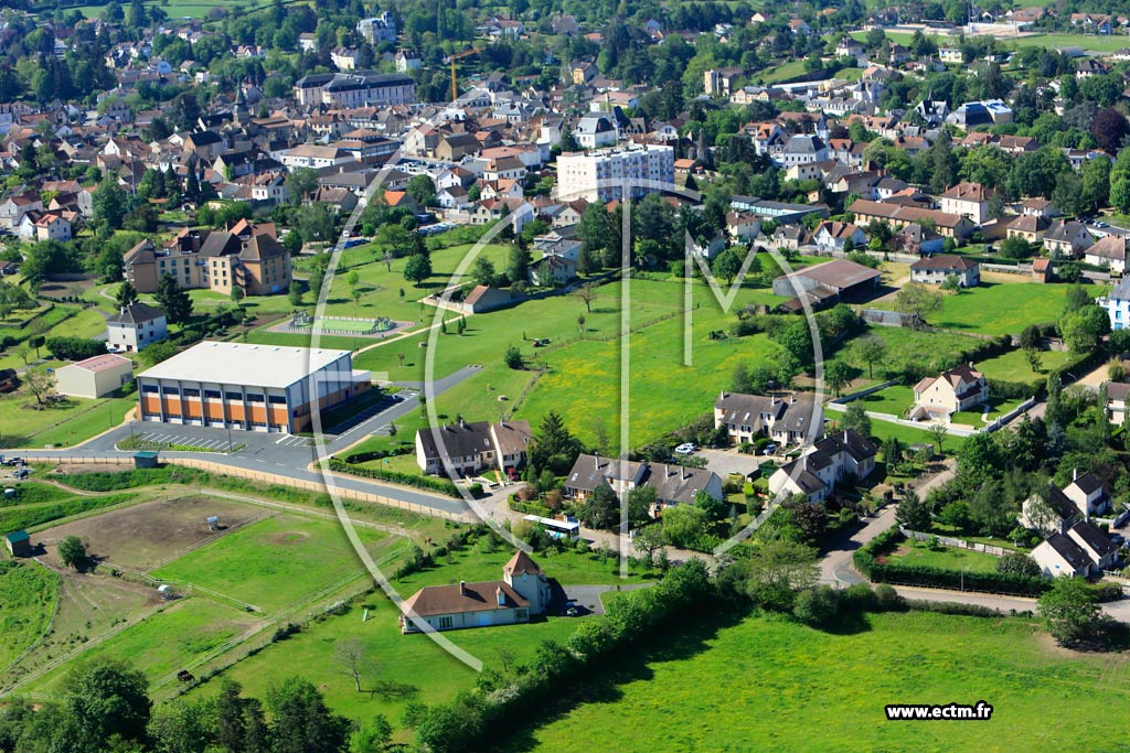 Photo arienne de Nris-les-Bains