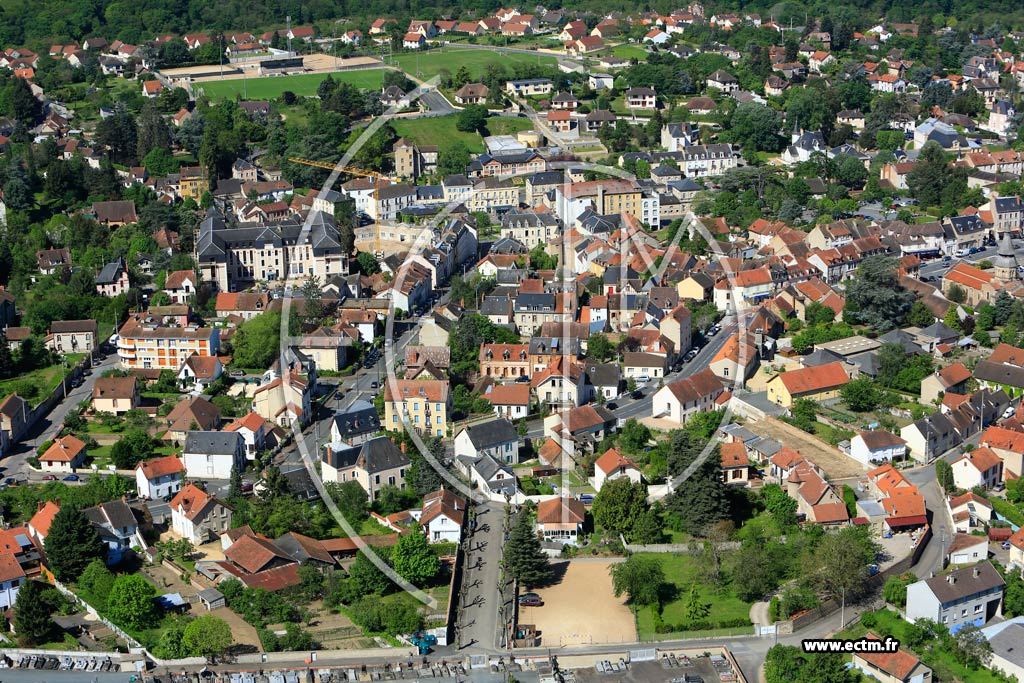 Photo arienne de Nris-les-Bains