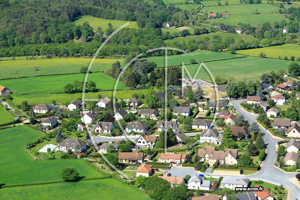 Photo arienne de Nris-les-Bains