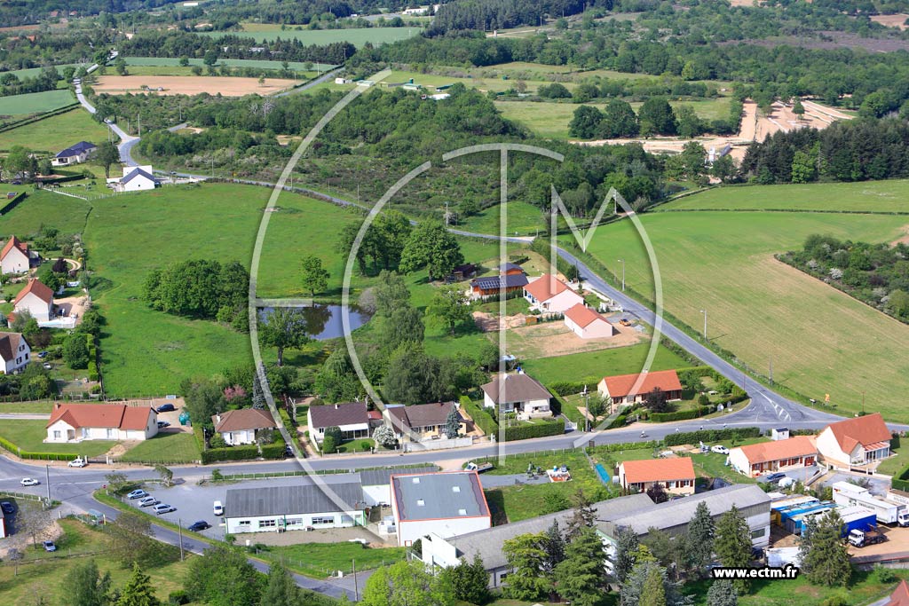 Photo arienne de Quinssaines