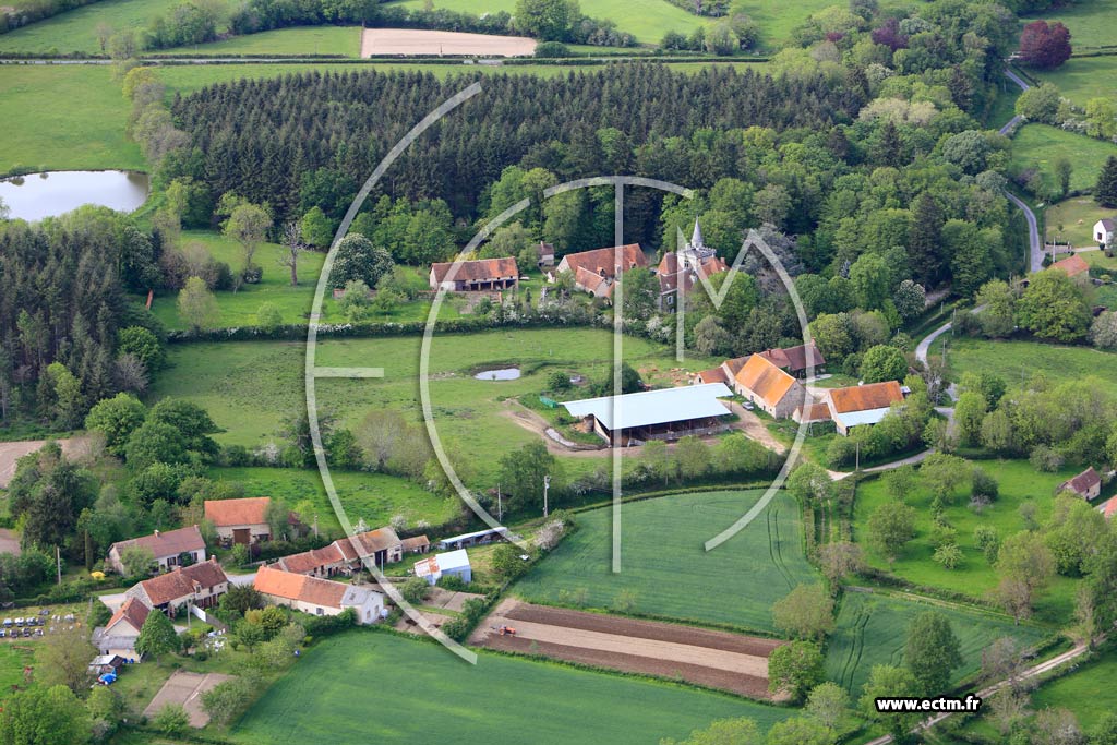 Photo arienne de Saint-Martinien (Bartillat)