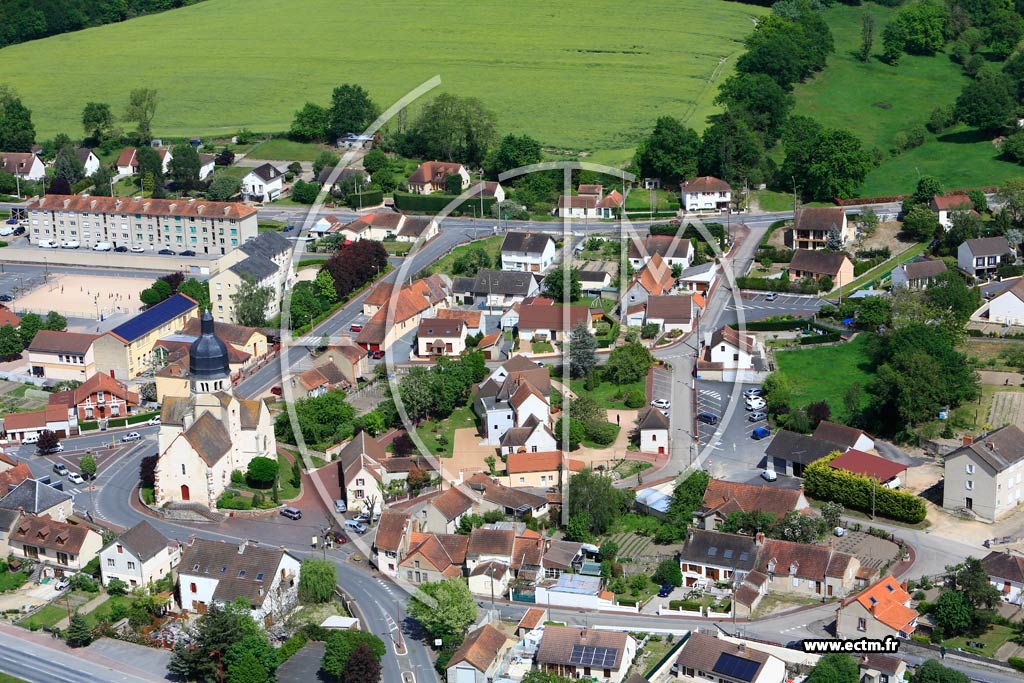 Photo arienne de Saint-Victor
