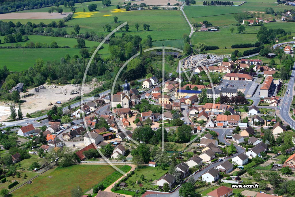 Photo arienne de Saint-Victor