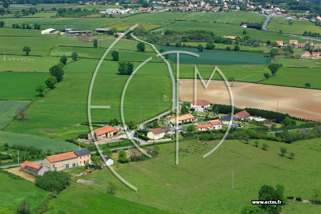 Photo arienne de Saint-Victor (Passat)