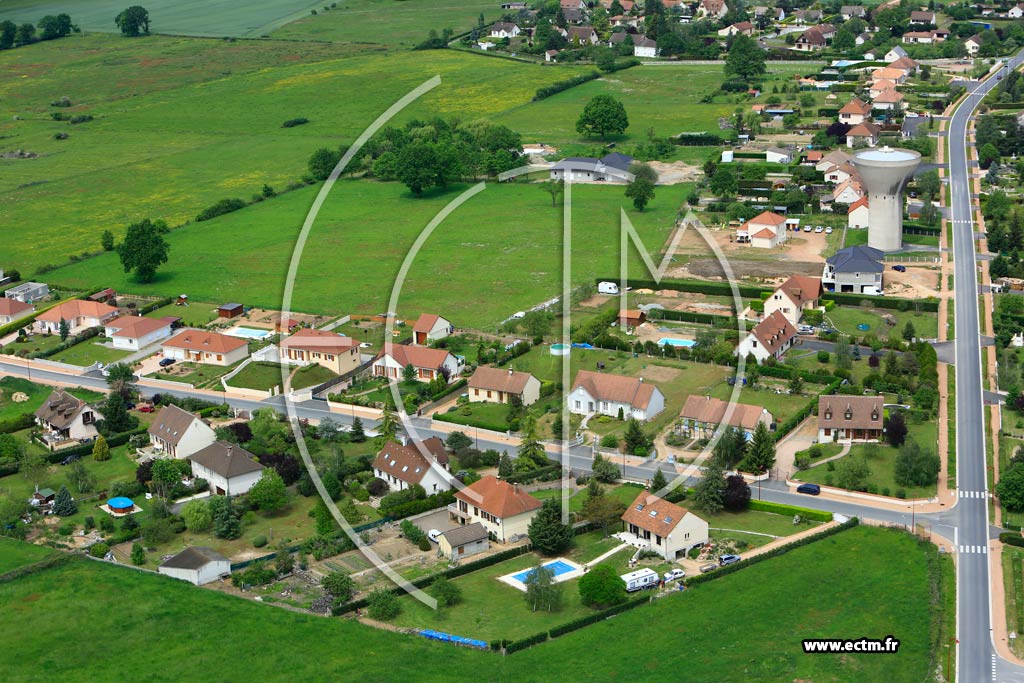 Photo arienne de Saint-Victor (Perreguines)