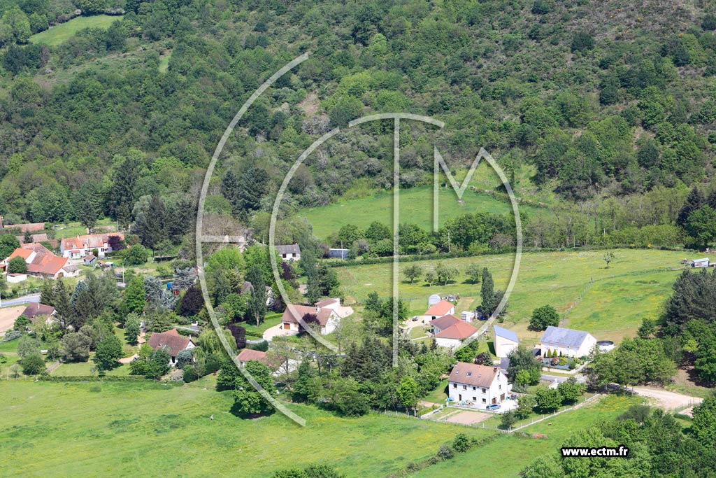 Photo arienne de Saint-Victor (Thizon)