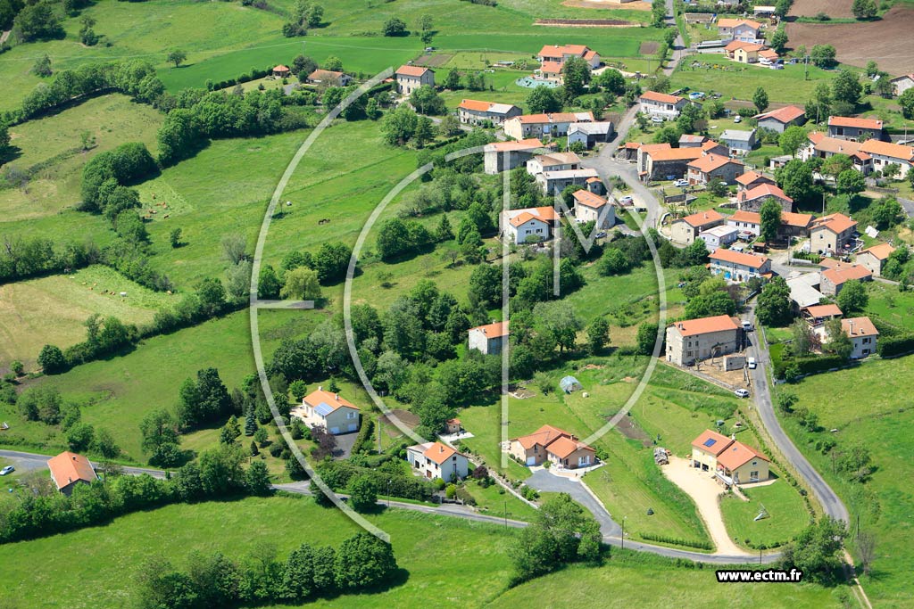 Photo arienne de Lantriac (La Collange)