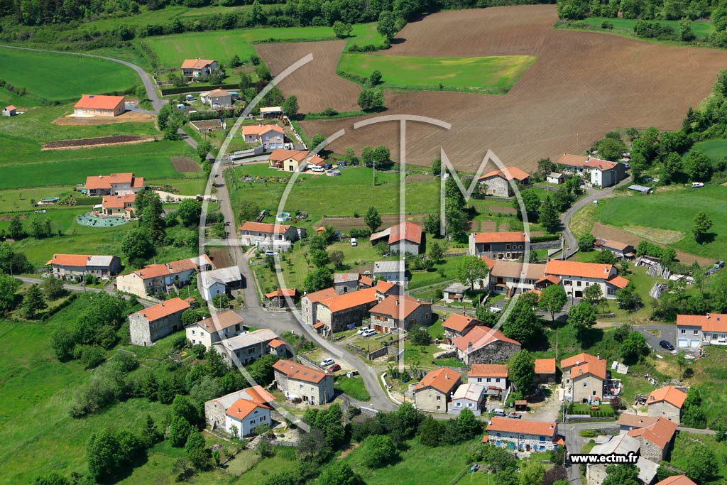 Photo arienne de Lantriac (La Collange)
