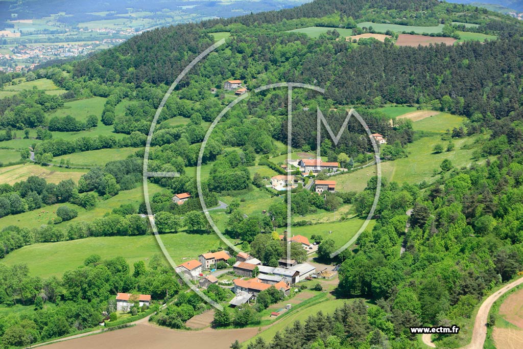 Photo arienne de Lantriac (Rochaubert)